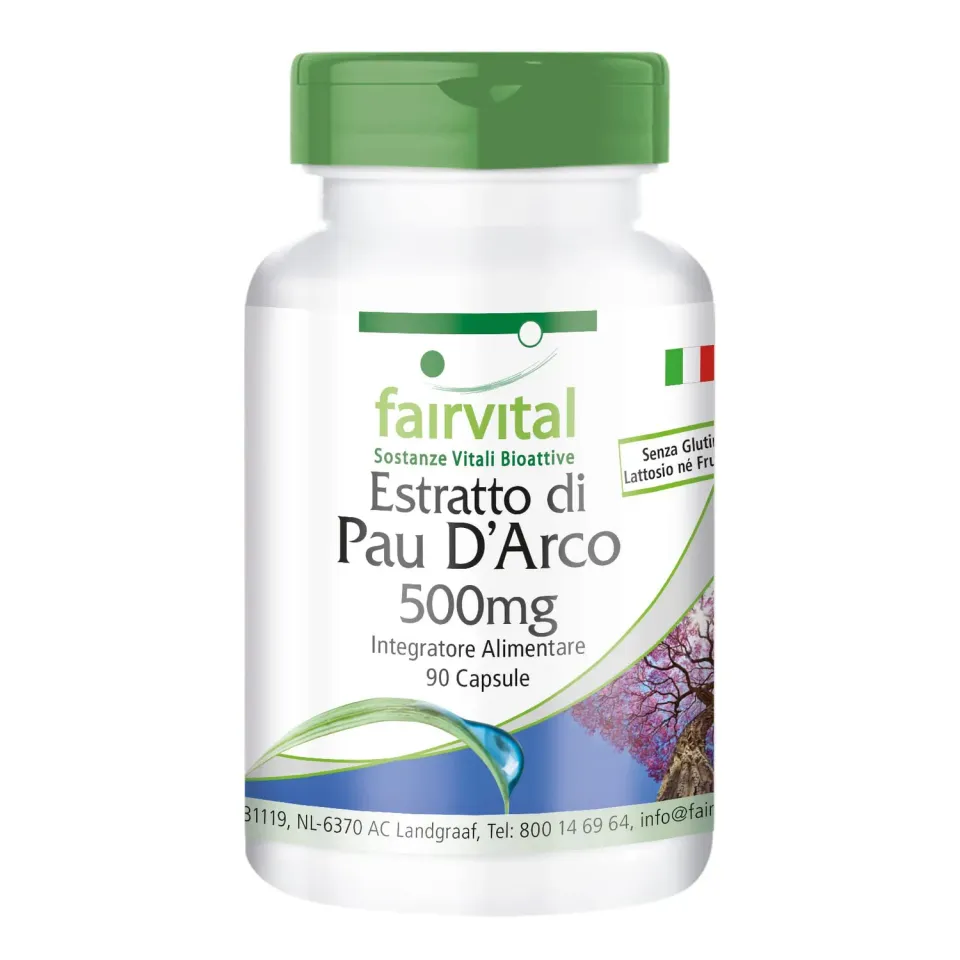 fairvital Lapacho estratto 500 mg 90 capsule Pau D’Arco