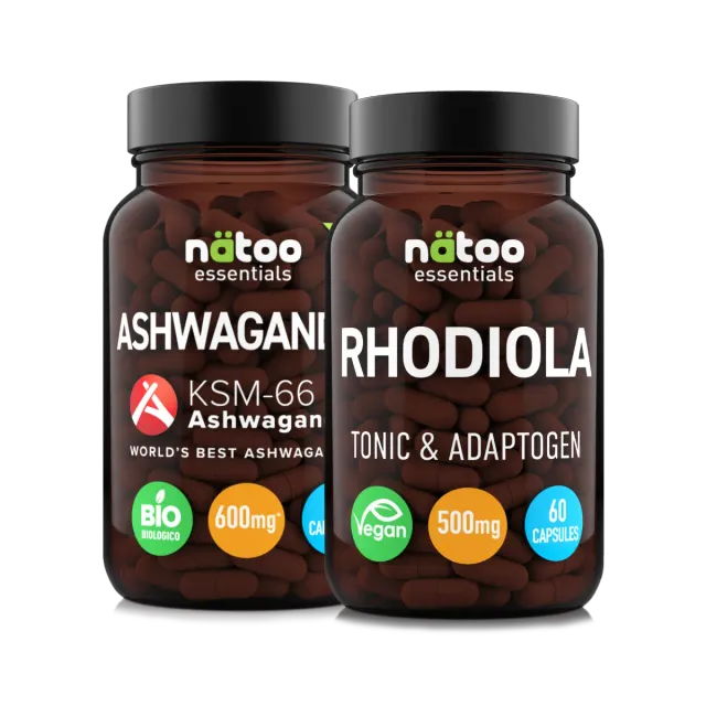 Natoo Essentials Bye-bye Stress pack integratori ashwagandha adattogeni