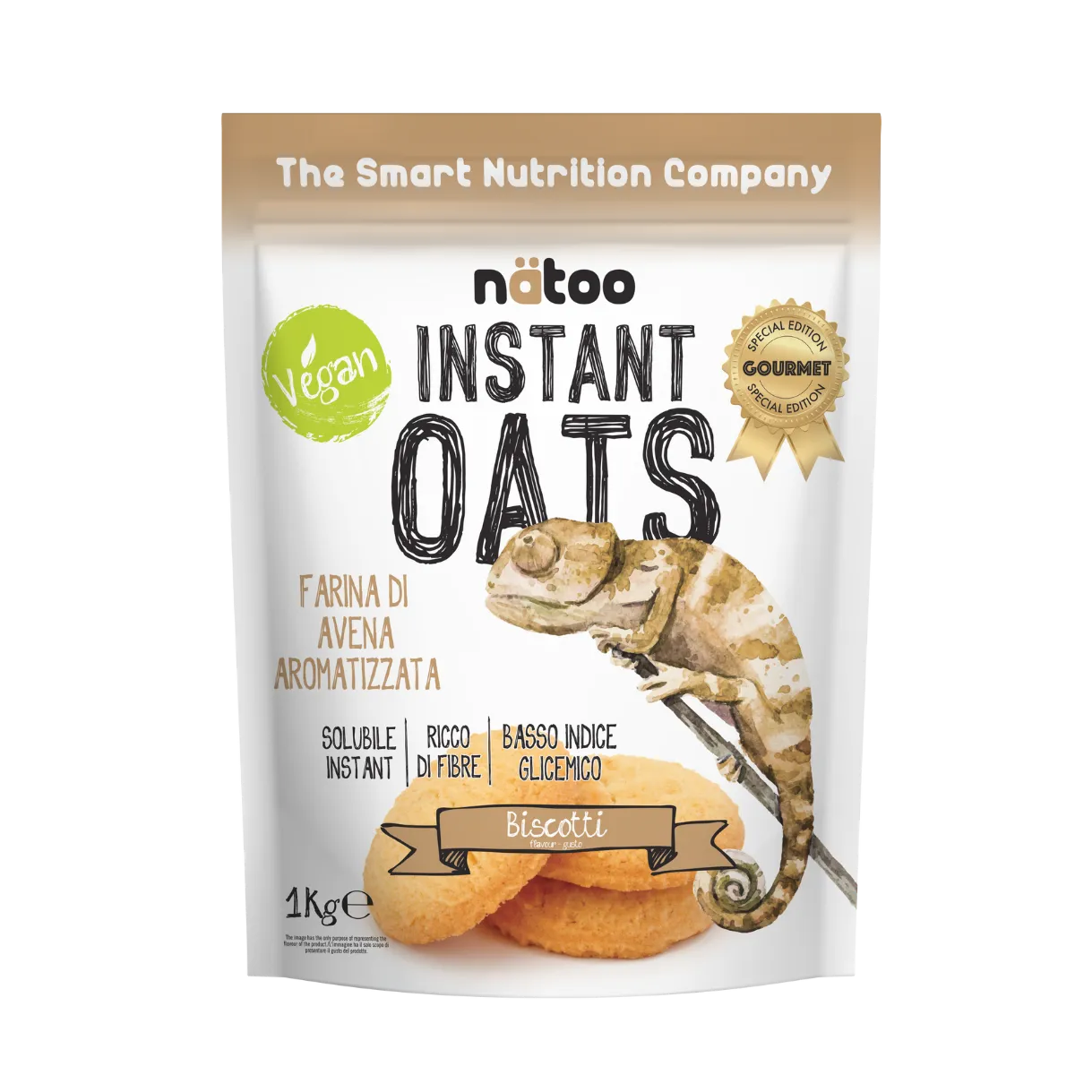 Natoo Farina Avena Istantanea neutra porridge fibre