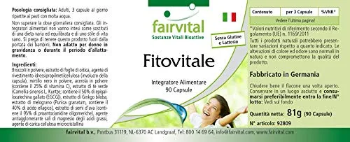 Fairvital Phytovital capsule 90 capsule antiossidanti OPC EGCG
