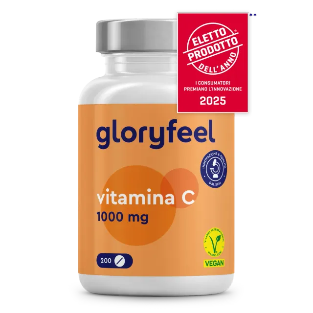 Gloryfeel Vitamina C 1000 mg Compresse 200 pz Vegane