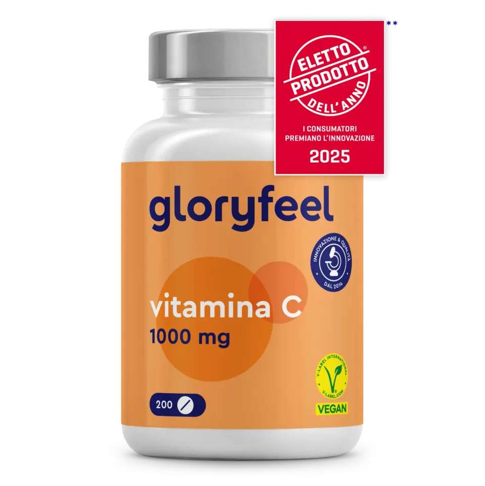 Gloryfeel Vitamina C 1000 mg Compresse 200 pz Vegane