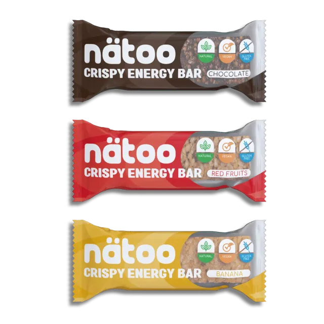 Natoo Food Barrette Energetiche gusti misti 6 barrette vegane