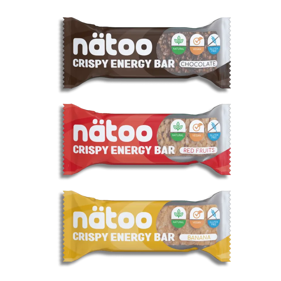 Natoo Food Barrette Energetiche gusti misti 6 barrette vegane