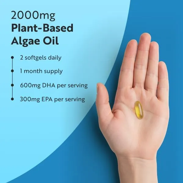 Nutravita Omega 3 Vegan 2000mg Softgel EPA DHA da Alghe