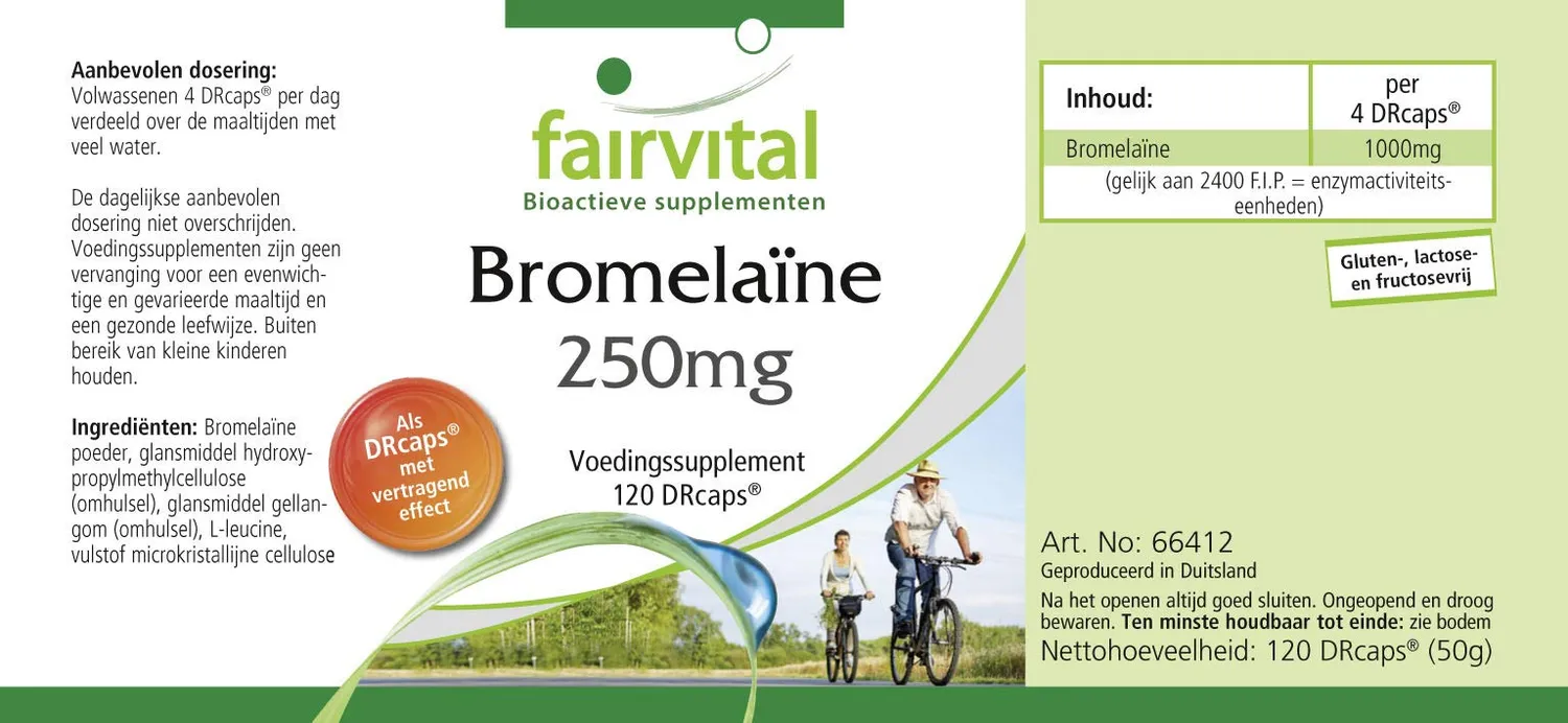 fairvital Bromelina capsule 120 da 250 mg ananas