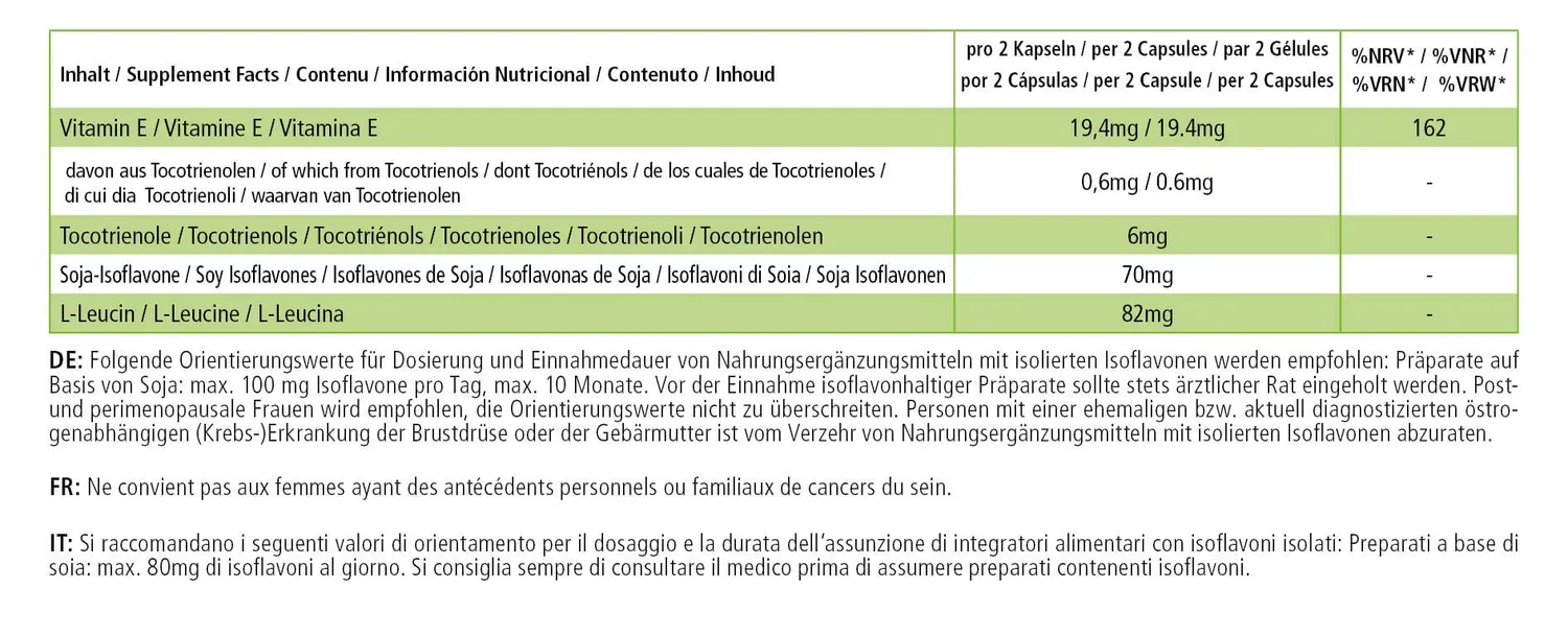 Fairvital Östro Balance capsule 120 isoflavoni soia menopausa