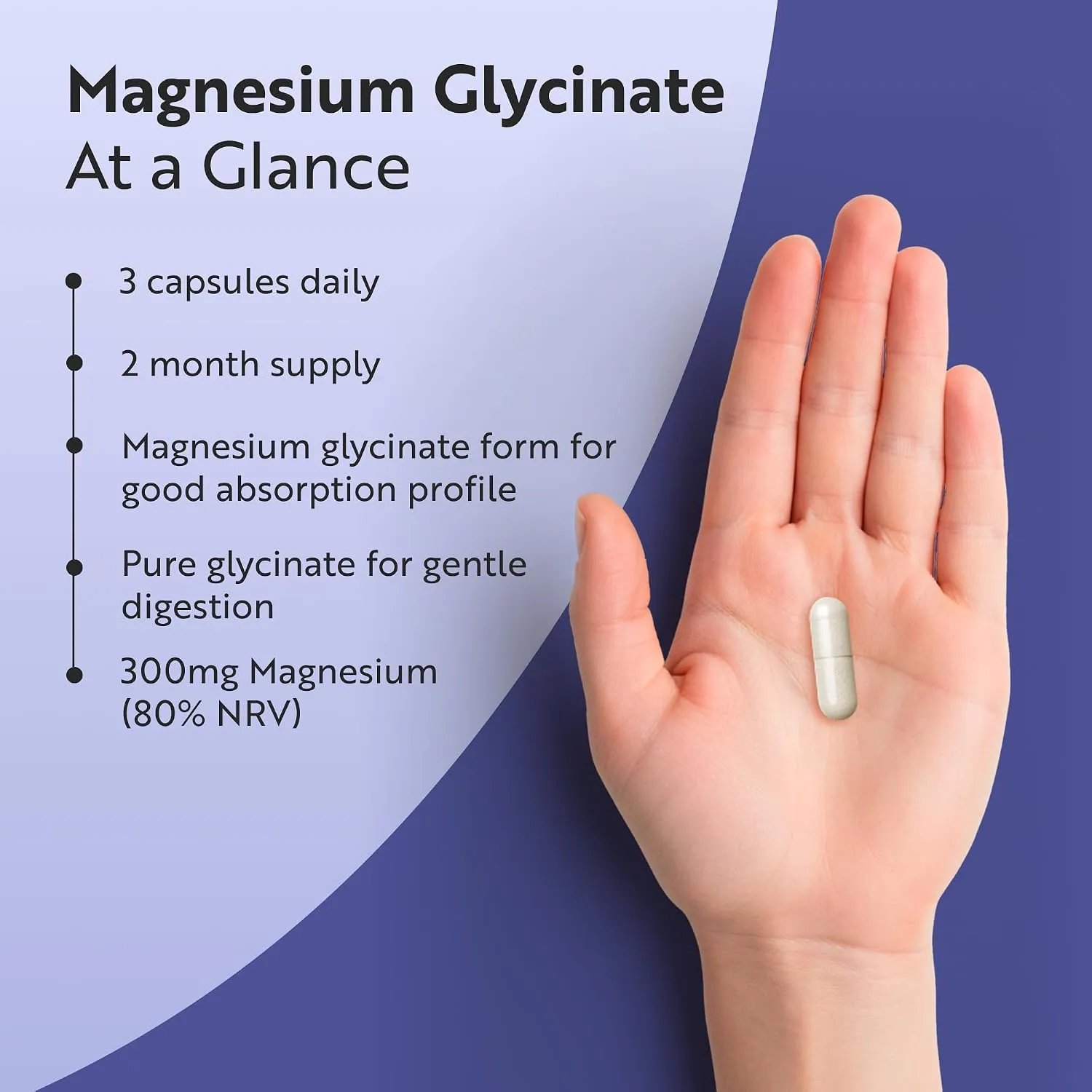 Nutravita Magnesio Bisglicinato Puro 300 mg capsule 180 chelato