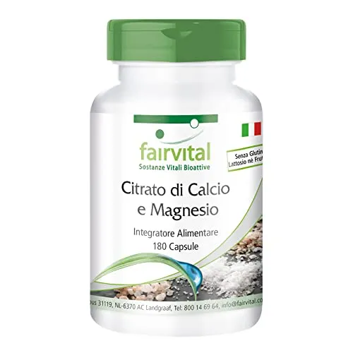 fairvital Cal-Mag citrato calcio magnesio 180 capsule