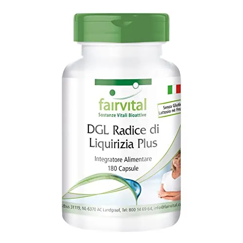 Fairvital DGL Plus Liquirizia capsule 180 pz vegano