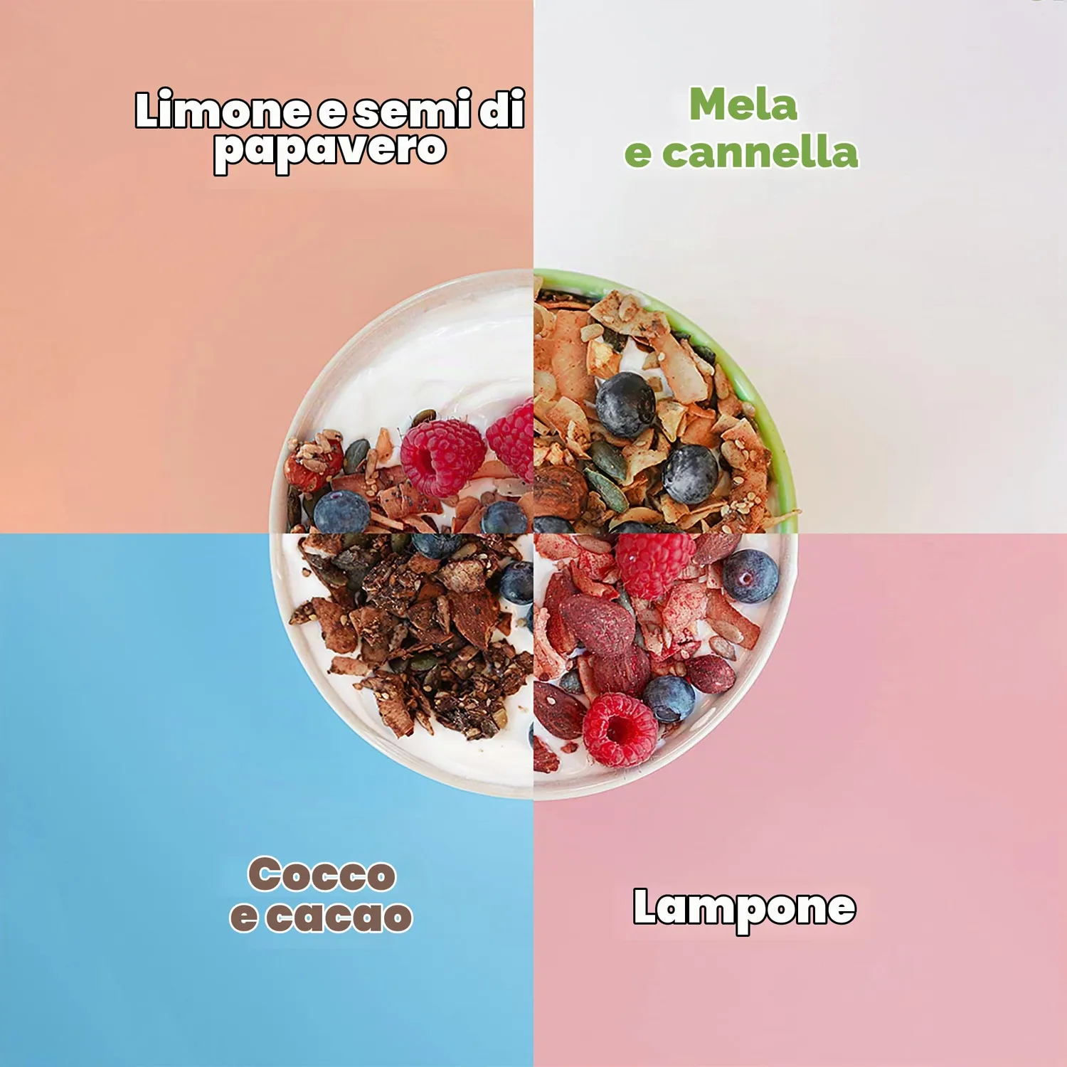 Go-Keto Granola Bio muesli 290 g mela cannella keto