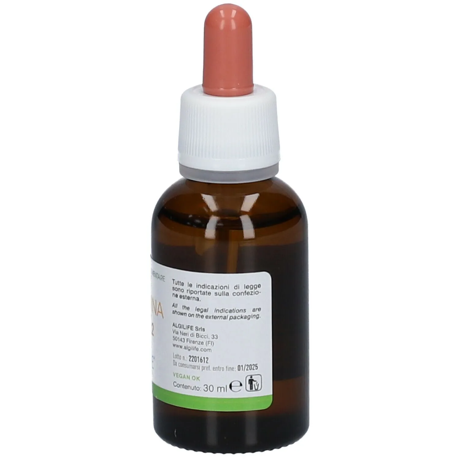 Algilife Vitamina D3+K2 integratore gocce ossa