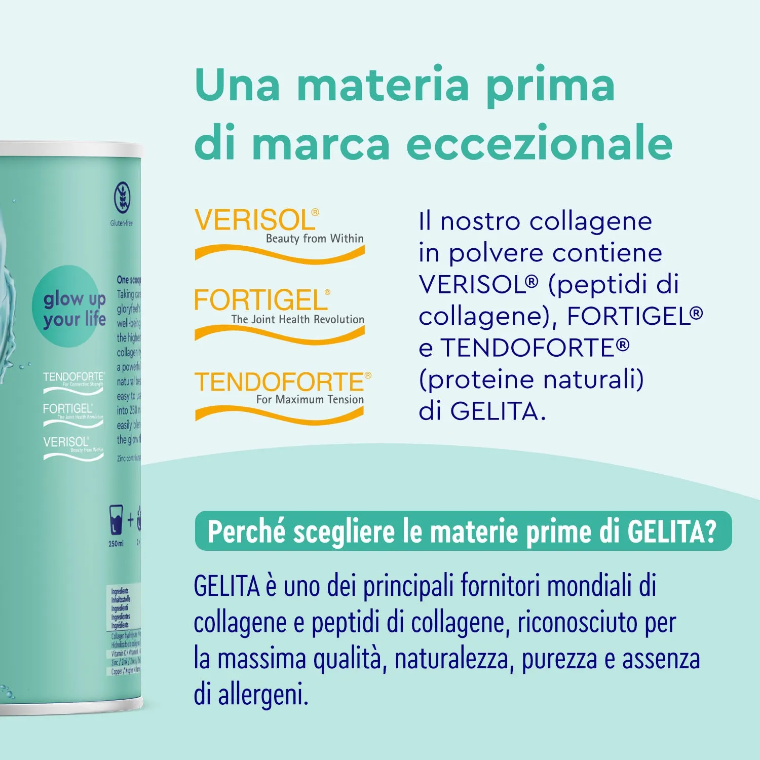 gloryfeel Pretty Pure collagene in polvere idrolizzato