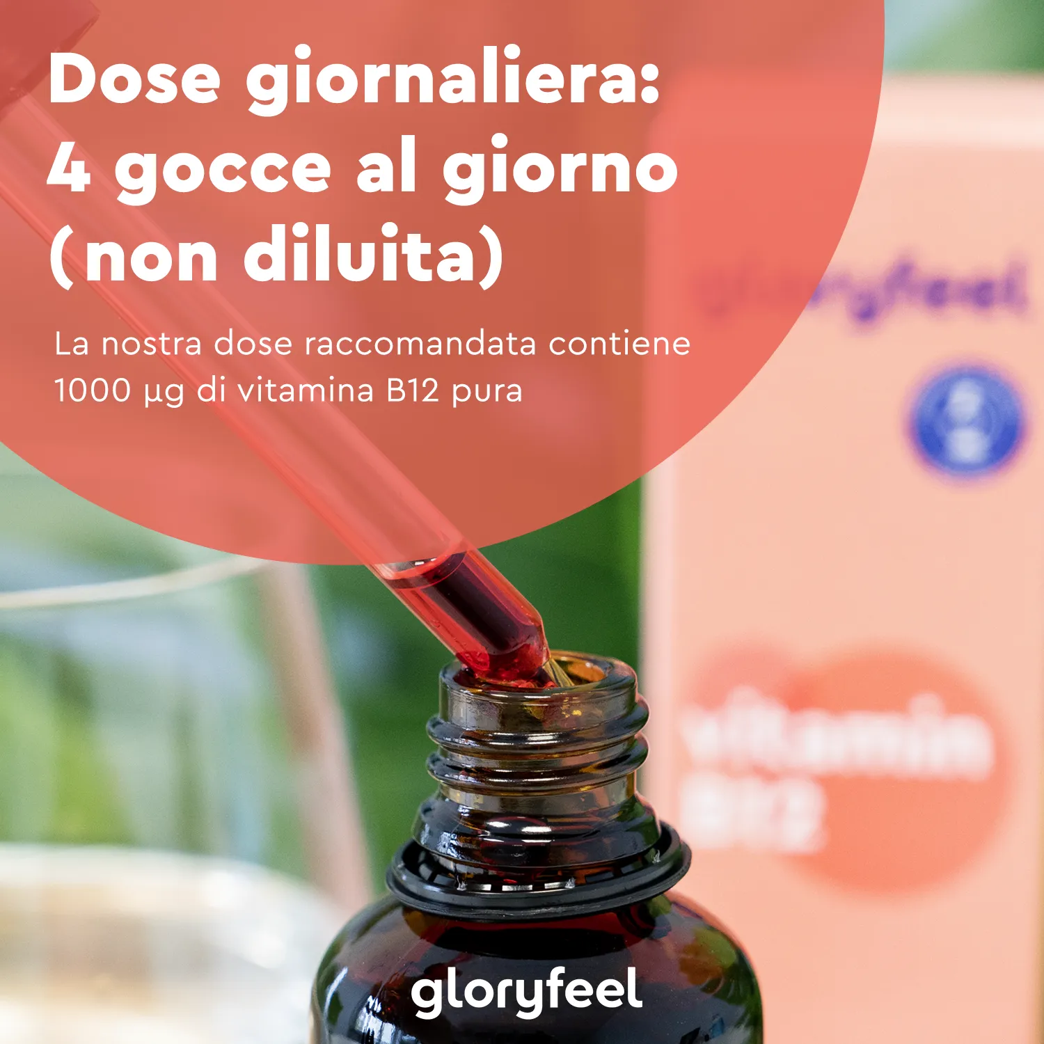 gloryfeel Vitamina B12 gocce vegane senza alcol