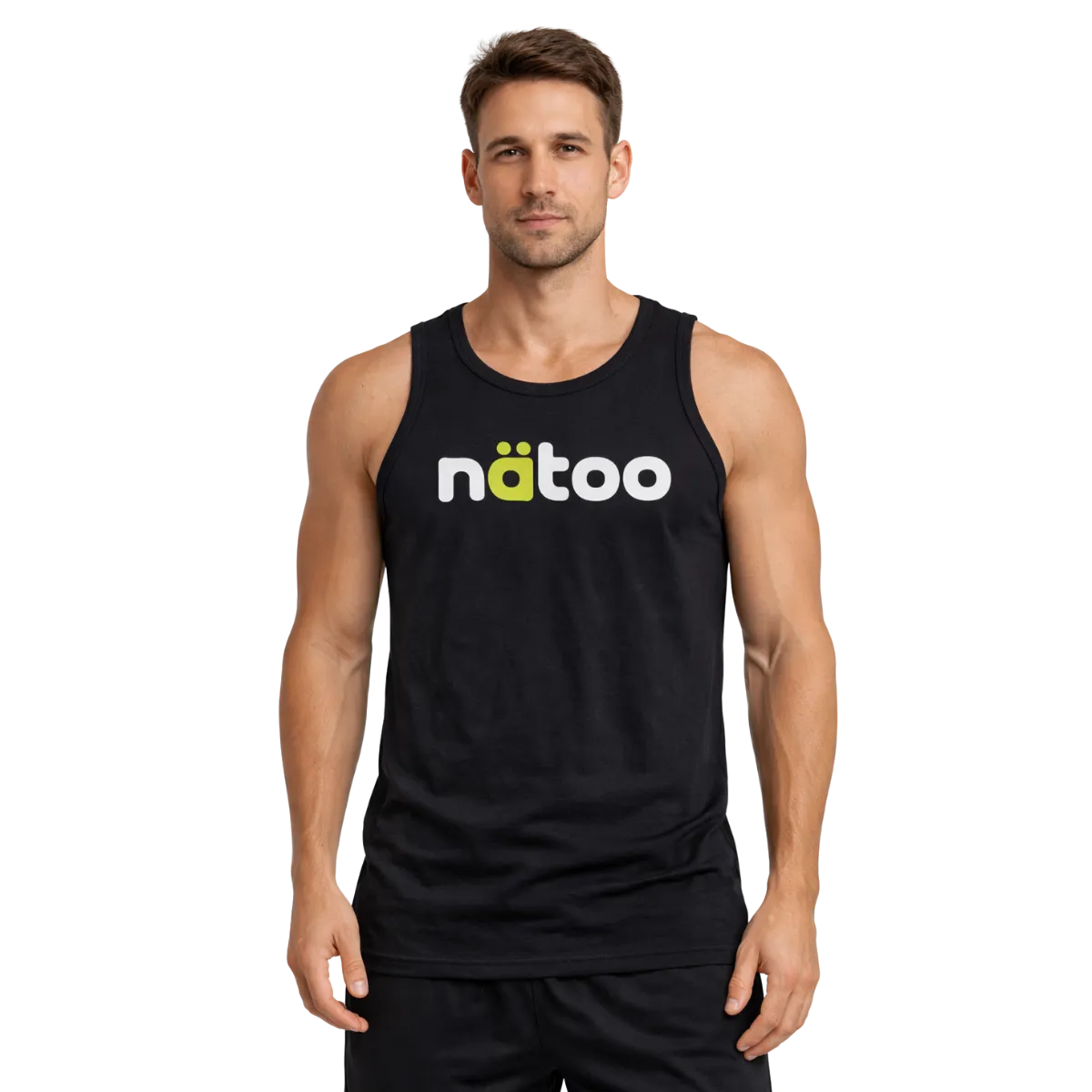 Natoo Canotta uomo cotone nero M