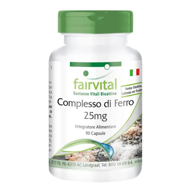 Fairvital Ferro Complesso 25mg capsule 90pz bivalente