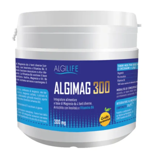 Algilife Algimag 300G integratore magnesio arancia polvere