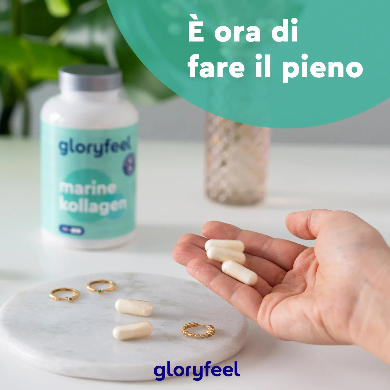 gloryfeel Collagene Marino 120 capsule idrolizzato tipo I 1500 mg
