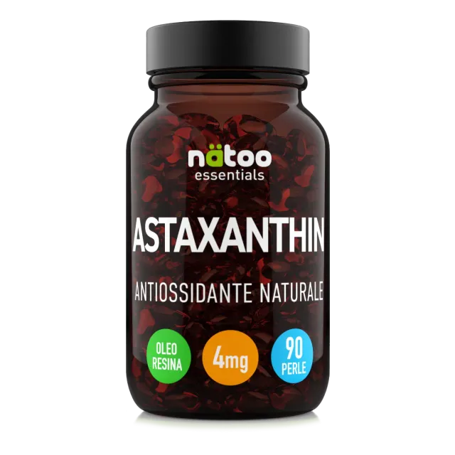 NATOO Essentials Astaxantina perle 90 perle 4 mg da microalga