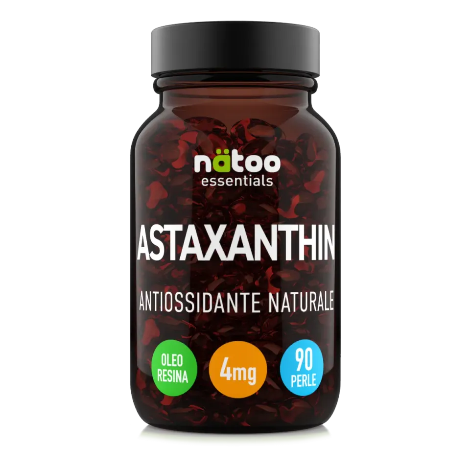 NATOO Essentials Astaxantina perle 90 perle 4 mg da microalga