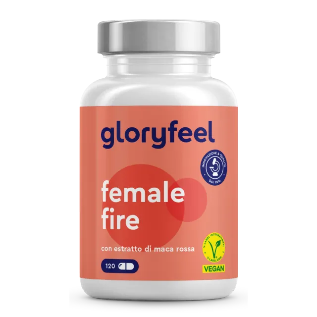 gloryfeel Female Fire Maca Rossa capsule equilibrio ormonale