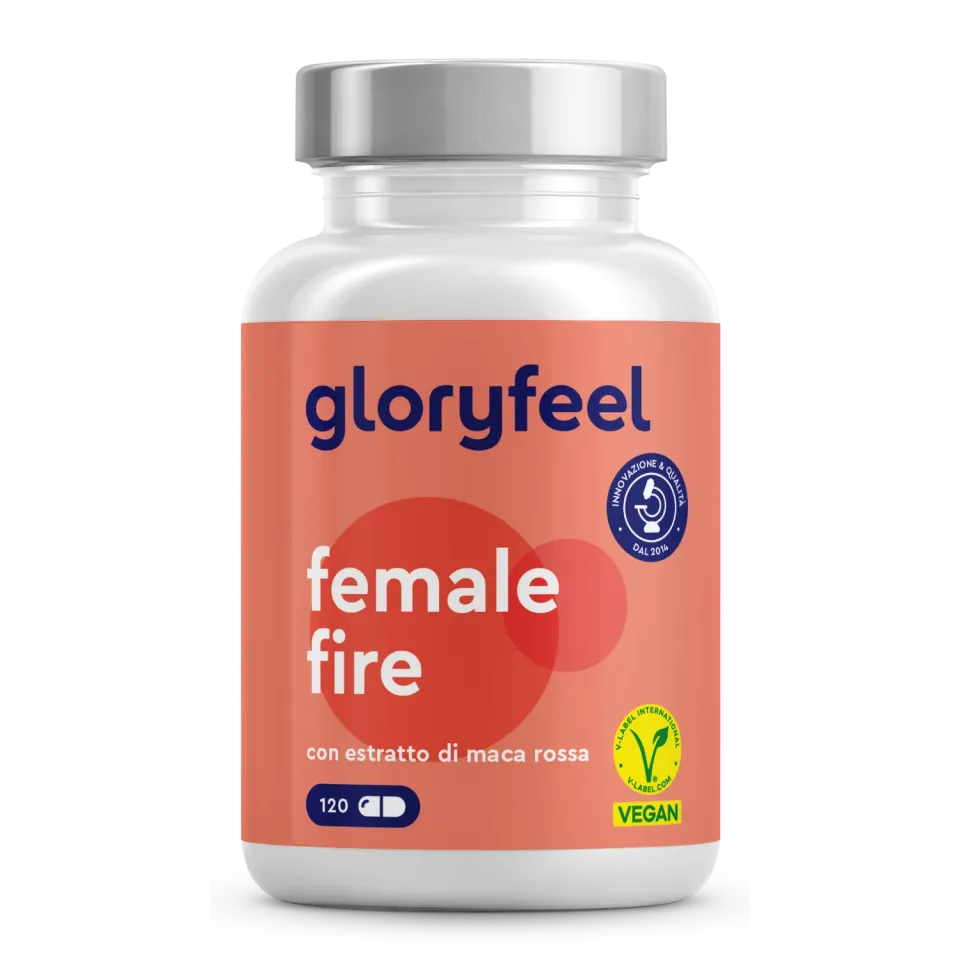 gloryfeel Female Fire Maca Rossa capsule equilibrio ormonale