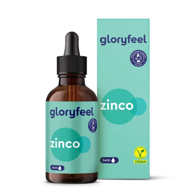 gloryfeel Zinco in Gocce minerali vegano