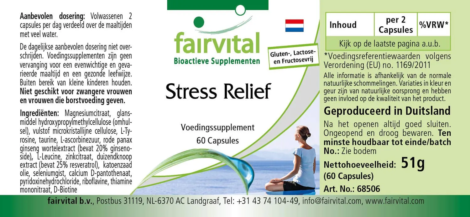 Fairvital Stress Relief capsule 60 pezzi vitamine B