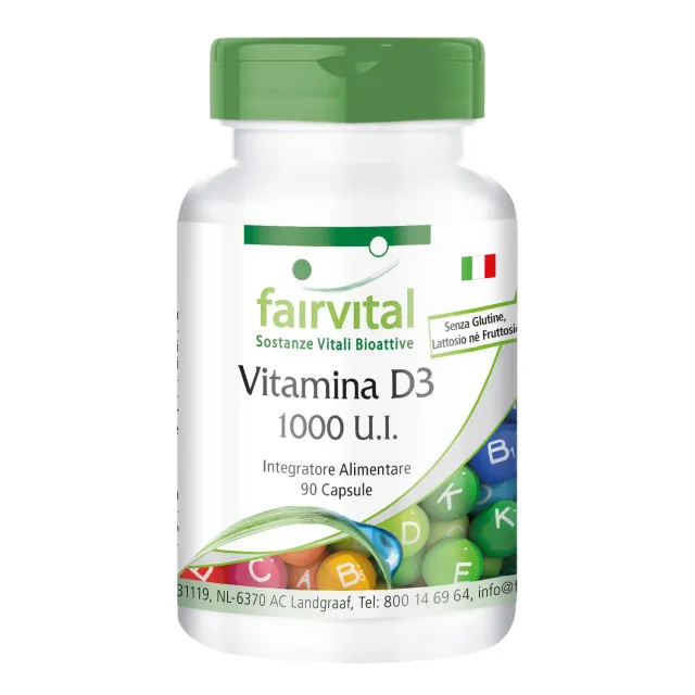 Fairvital Vitamina D3 1000 UI capsule 90 pezzi 25 mcg