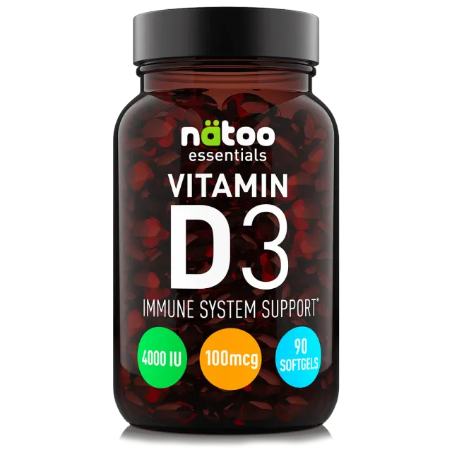 Natoo Essentials Vitamina D3 4000 UI perle 90 perle