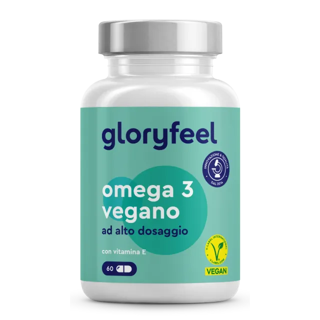 gloryfeel Omega 3 vegan capsule 60 cps vitamina E