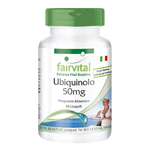 Fairvital Ubiquinolo 50 mg capsule 60 pezzi Kaneka QH energia