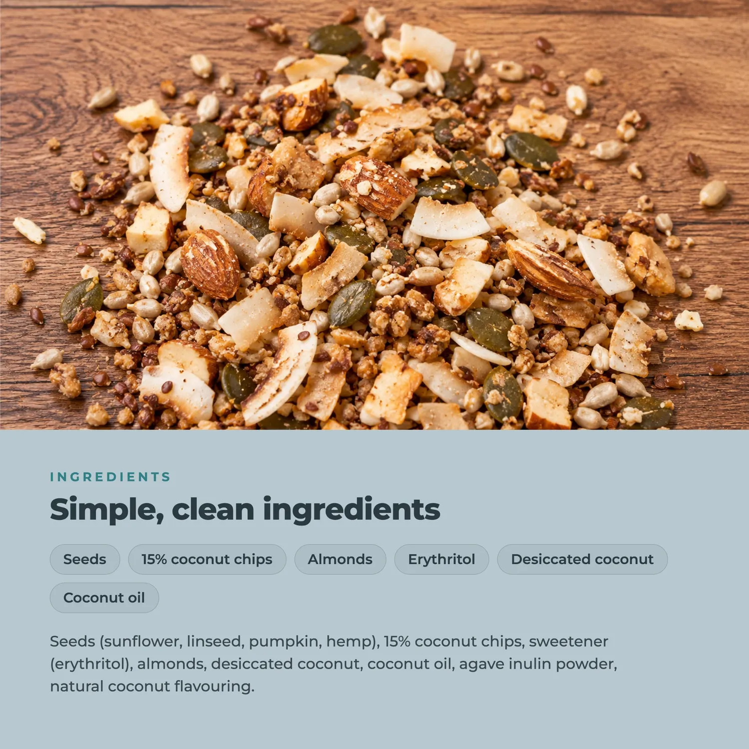 Go-Keto Granola Coconut Muesli Keto 290g