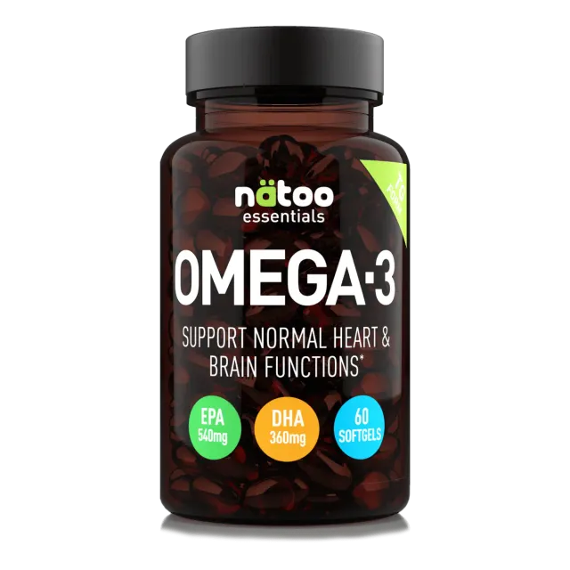 Natoo Essentials Omega-3 Integratore 60 Perle EPA DHA Vetro