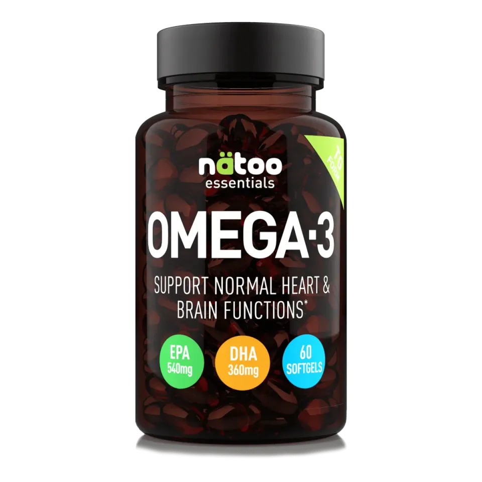 Natoo Essentials Omega-3 Integratore 60 Perle EPA DHA Vetro
