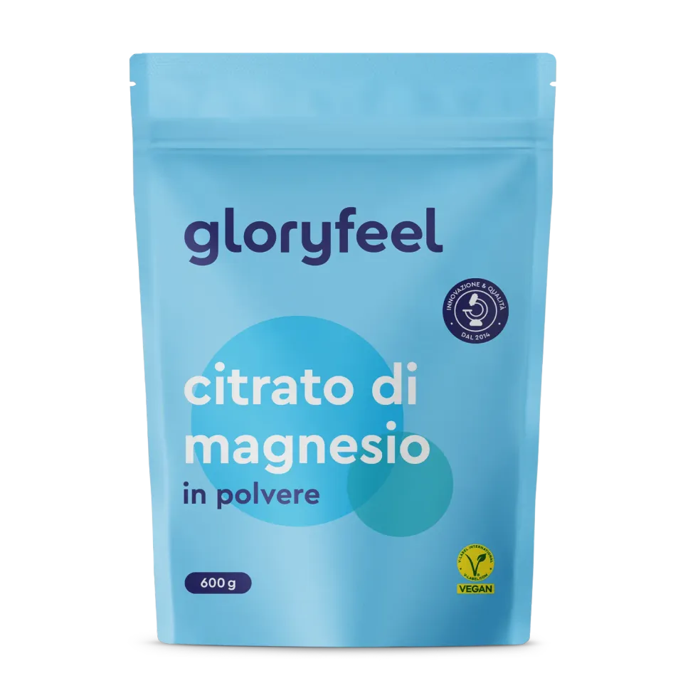 gloryfeel Magnesio Citrato polvere vegan dicitrato