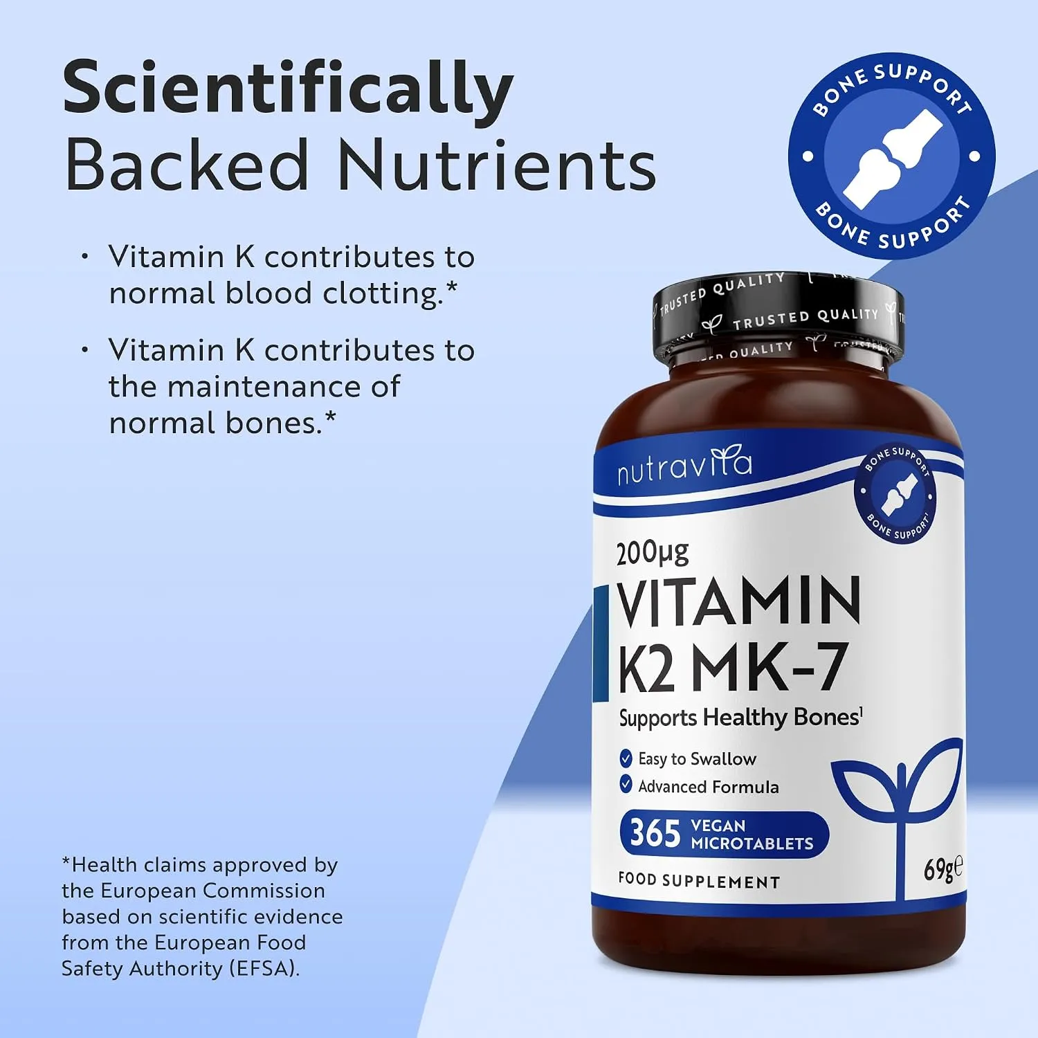Nutravita Vitamina K2 MK-7 integratore 365 compresse 200mcg