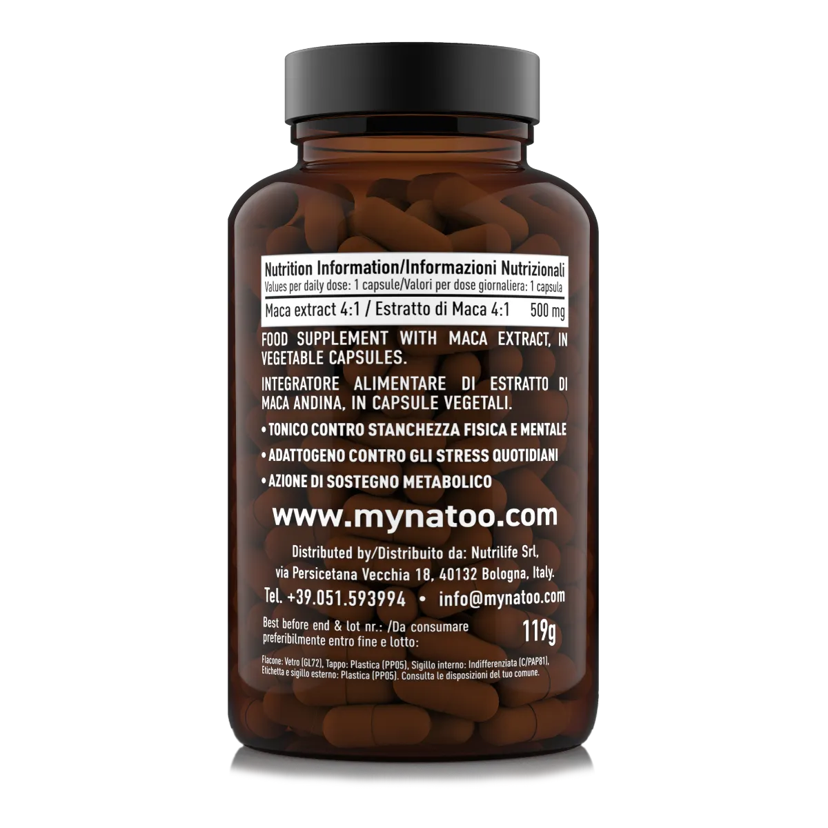 NATOO Essentials Maca integratore 90 capsule energia