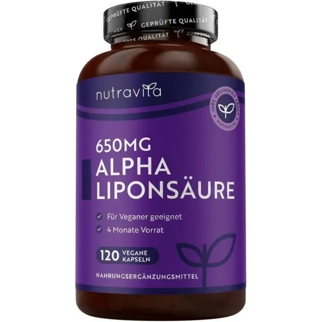 Nutravita Acido Alfa Lipoico 650 mg capsule 120 vegane