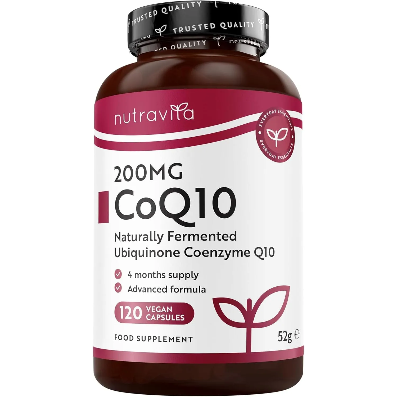 Nutravita Coenzima Q10 200 mg capsule 120 ubichinone