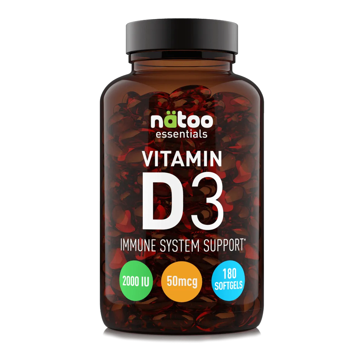 Natoo Essentials Vitamina D3 2000 UI perle 90 perle colecalciferolo