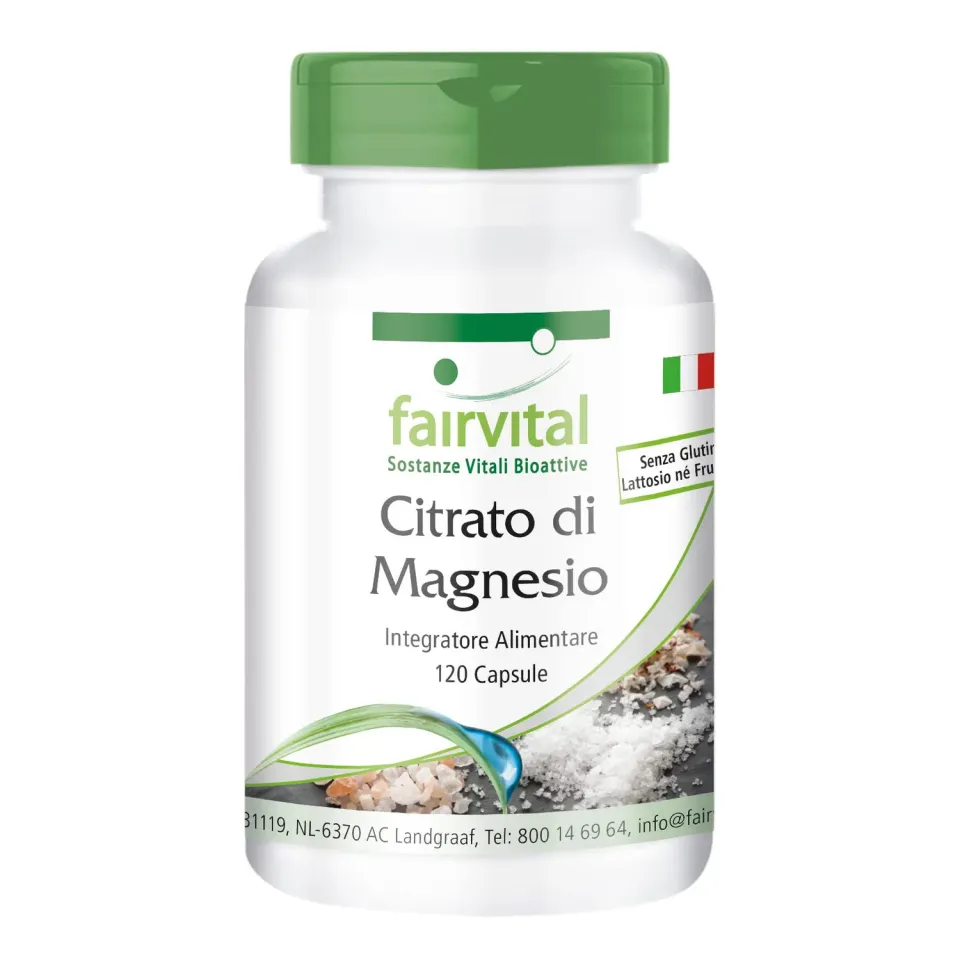 fairvital Magnesio citrato 100 mg 120 capsule vegano