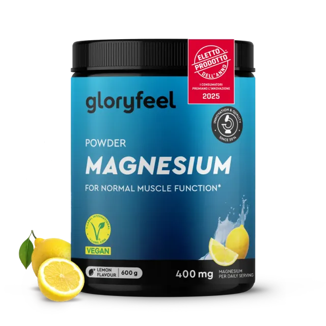 gloryfeel Magnesio polvere gusto limone bisglicinato malato