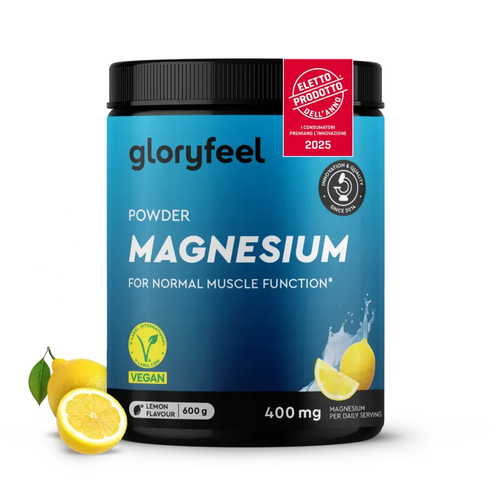 gloryfeel Magnesio polvere gusto limone bisglicinato malato
