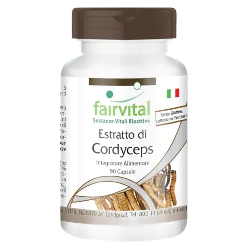 Fairvital Estratto Cordyceps 500 mg capsule 90 pezzi vegano
