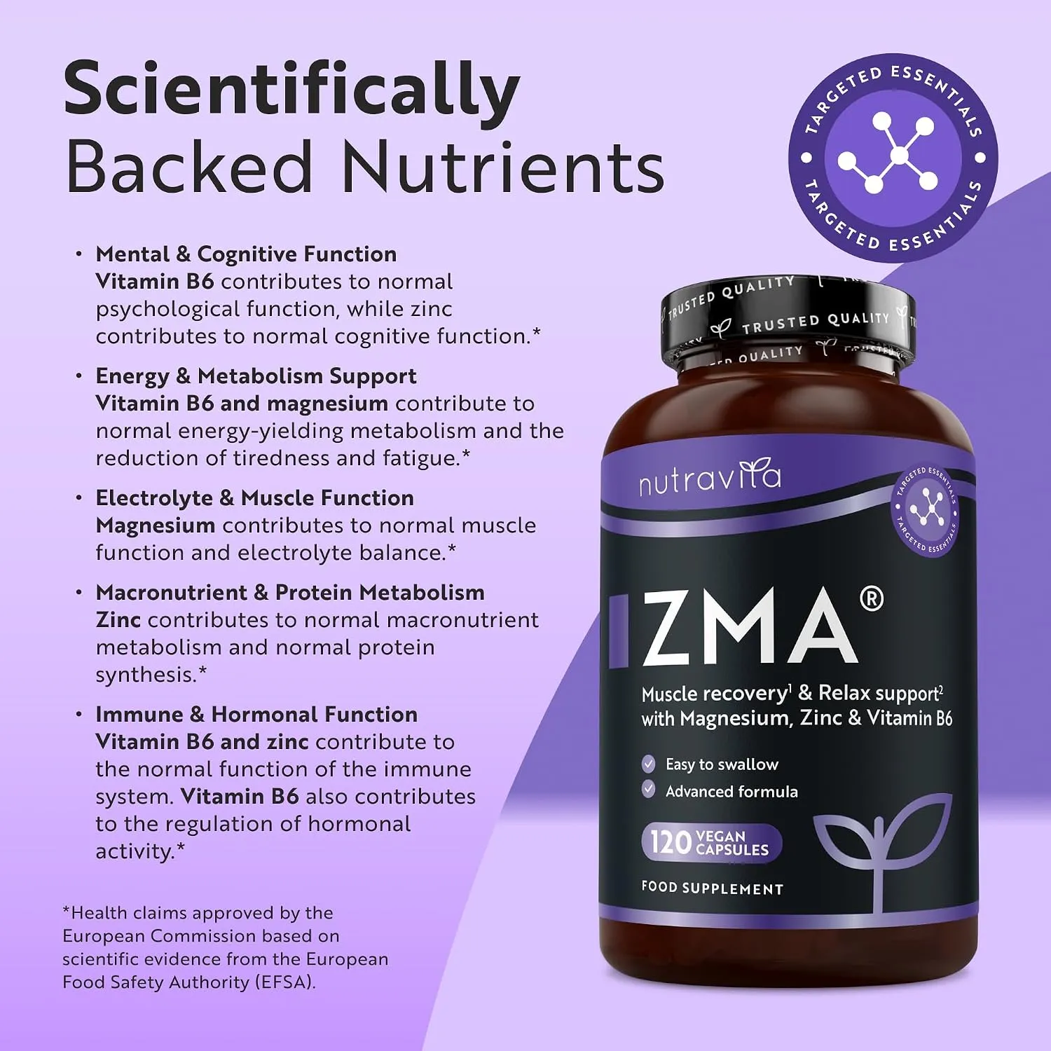 Nutravita ZMA Supporto Muscolare Capsule 120 Vegane