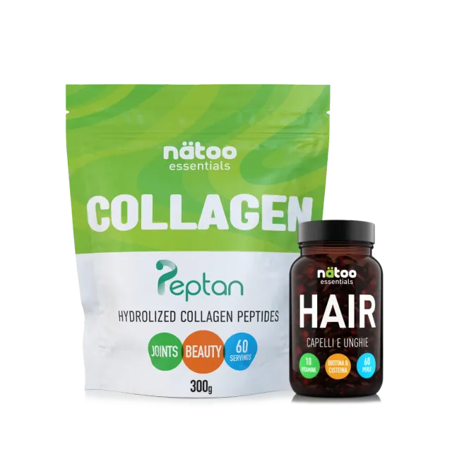Natoo Essentials Collagene Hair Pack integratore Peptan