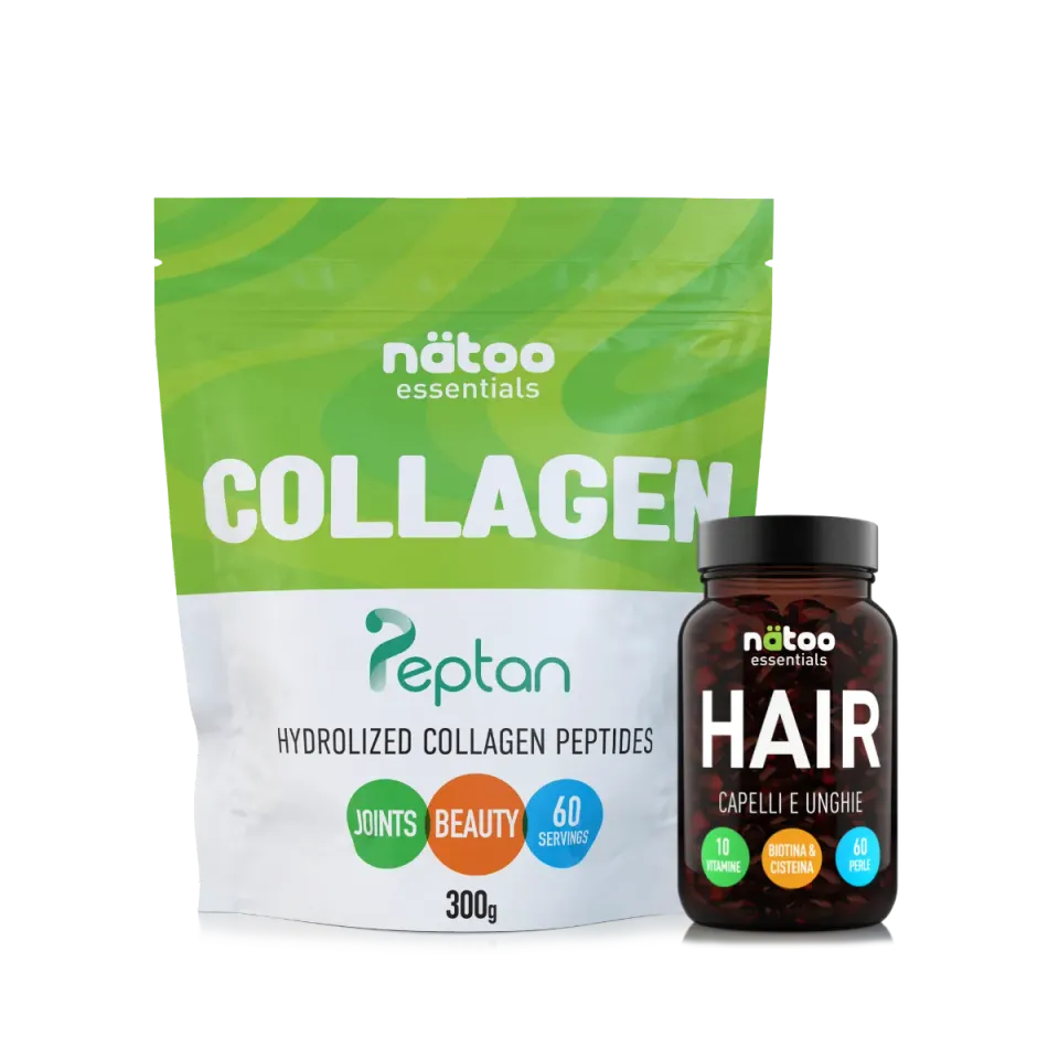 Natoo Essentials Collagene Hair Pack integratore Peptan