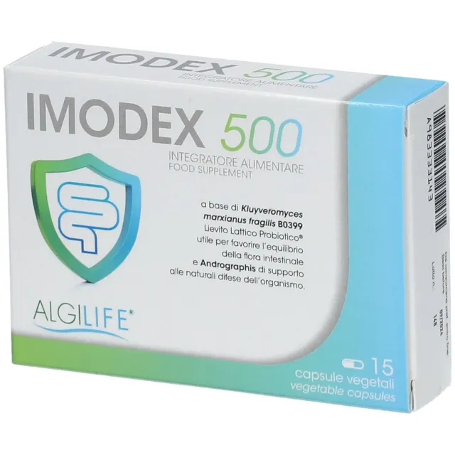 Algilife Imodex 500 capsule lievito kefir andrographis