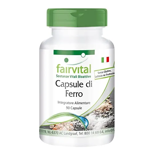 Fairvital Ferro con Vitamina C 90 capsule vegane